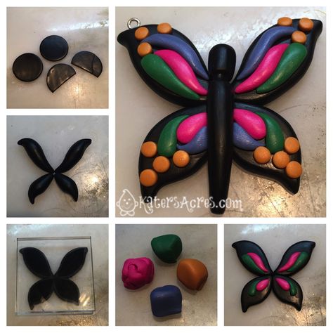 Clay Butterfly Tutorial, Clay Crafts Easy, Polymer Clay Butterfly, Clay Butterfly, Working With Clay, Easy Butterfly, Butterfly Tutorial, Clay Crafts For Kids, Clay Crafts Air Dry