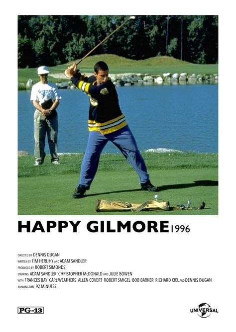 90s 2000s Movies, Happy Gilmore, Carl Weathers, Movie Collage, Iconic Movie Posters, Music Poster Ideas, Movies Worth Watching, Film Posters Vintage, Movie Poster Wall