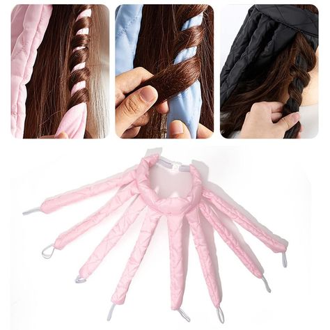 No Heat Hair, Curling Rod Headband, No Heat Hair Curlers, Hair Without Heat, Heatless Hair, Heatless Hair Curlers, No Heat Hairstyles, Bridal Hair Inspiration, Waves Curls