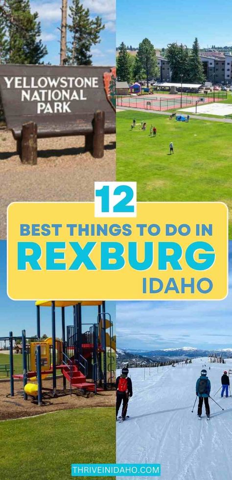 There are many things to do in Rexburg Idaho making it the perfect destination for a weekend getaway. Read on to find out the best things to do in Rexburg Idaho and make the most of your trip. Rexburg Idaho, Hidden Places, Fun Activities To Do, Anniversary Trips, Activities To Do, Yellowstone National Park, Weekend Getaway, Amazing Destinations, Weekend Getaways