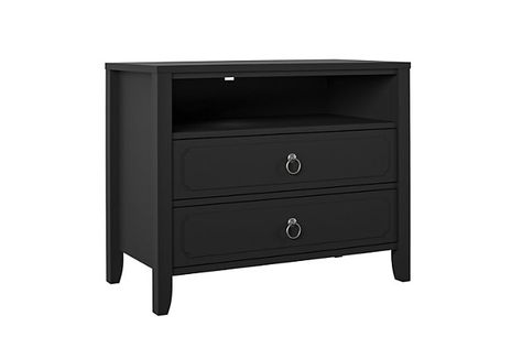 Nightstand Black, Bedside Organizer, Black Nightstand, Black Night, 2 Drawer Nightstand, Master Bedrooms, Drawer Nightstand, Night Stand, Furniture Outlet Stores