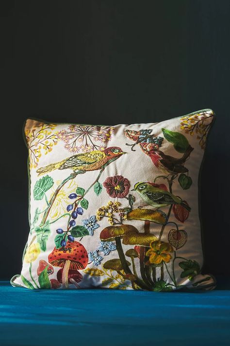 Anthropologie Pillows, Quilt Colors, Parisian Studio, Best Pillows, Nathalie Lete, Cardboard Painting, Anthropologie Home, Colorful Throw Pillows, Anthropologie Uk