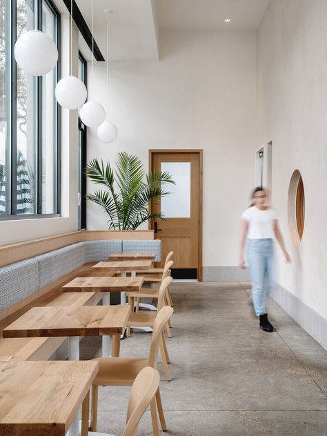 Two Hands — Chase Daniel | Architectural Photographer Muji Cafe, Cafe Furniture Design, Bakery Design Interior, Cafe Seating, Architectural Photographers, Modern Restaurant, Architectural Photography, Trendy Home Decor, Cafe Interior Design