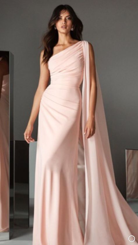 Types Of Gowns, One Shoulder Neckline, Spaghetti Strap Prom Dress, Elegant Dresses Classy, فستان سهرة, Satin Prom Dress, Chiffon Gown, Evening Dresses Elegant, Glam Dresses