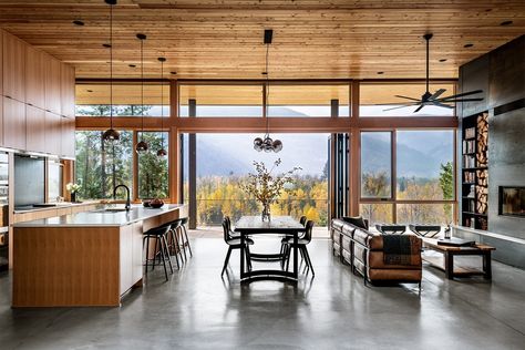 Edelweiss House — CAST architecture - Seattle Architect Modern Architect House Cast, Modern Architects, Mountain Home, Asheville, Luxury Living, Rustic House, Great Rooms, Windsor, Lake House