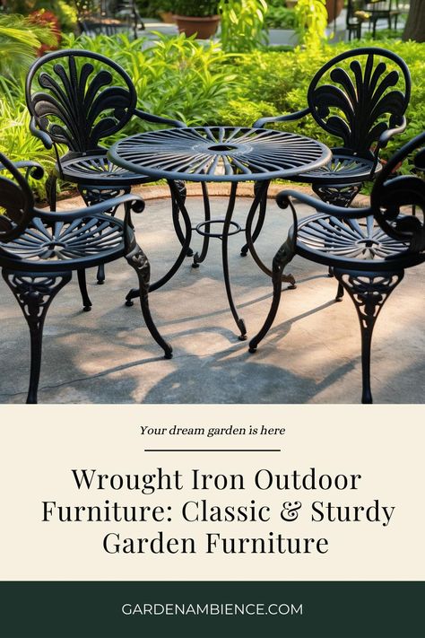 Explore our range of classic wrought iron outdoor furniture. Offering robust strength and intricate designs, wrought iron is a timeless choice for any garden. Resin Outdoor Furniture, Wrought Iron Outdoor Furniture, Iron Garden Furniture, Polywood Outdoor Furniture, Iron Outdoor Furniture, Wrought Iron Garden Furniture, Wrought Iron Bench, Aluminium Outdoor Furniture, Wrought Iron Furniture