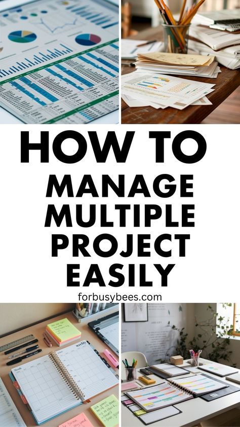 Find how to manage multiple projects with multiple project tracking templates and a multiple project tracker excel. Utilize project management tools and work organization strategies to boost efficiency and stay organized. Project Management Tools | Productivity Tools | Task List  | Management Skills Multiple Project Organization, How To Organize Multiple Work Projects, Google Project Management, Creative Project Management, Project Management Portfolio, Manager Organization Tips, Work Calendar Ideas, Project Management Templates Free, Work Organization Printables