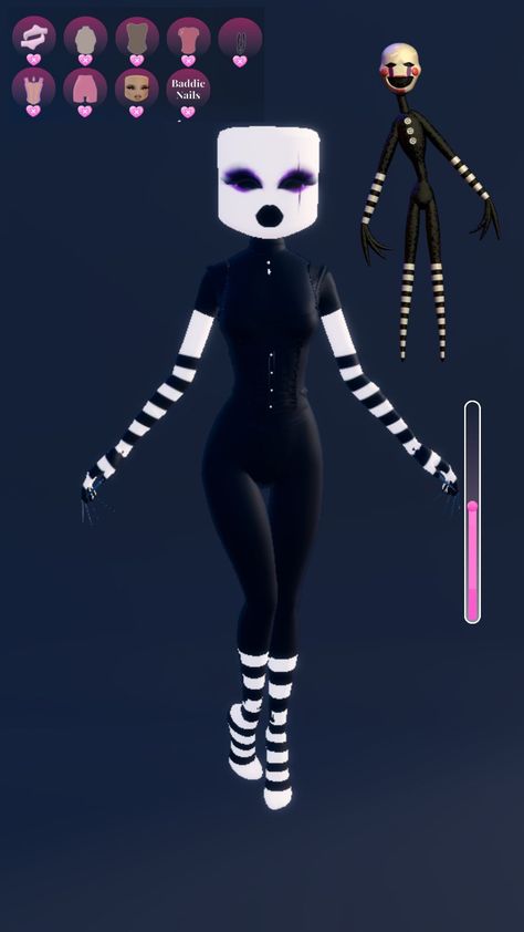 Puppeteers Dress To Impress, Marionettes And Puppeteers Dti Theme, Marionettes And Puppeteers, Fnaf Dress To Impress, Halloween Dress To Impress, Dress To Impress Halloween, Fnaf Puppet, Halloween Fashion Outfits, Puppet Fnaf