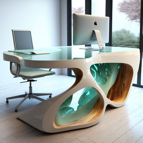 ArtStation - Futuristic office tables, Midnite chronicles Futuristic Table, Futuristic Office, Futuristic Interior Design, Office Tables, Office Table Design, Hotel Room Design, Futuristic Furniture, Futuristic Interior, Furniture Designs