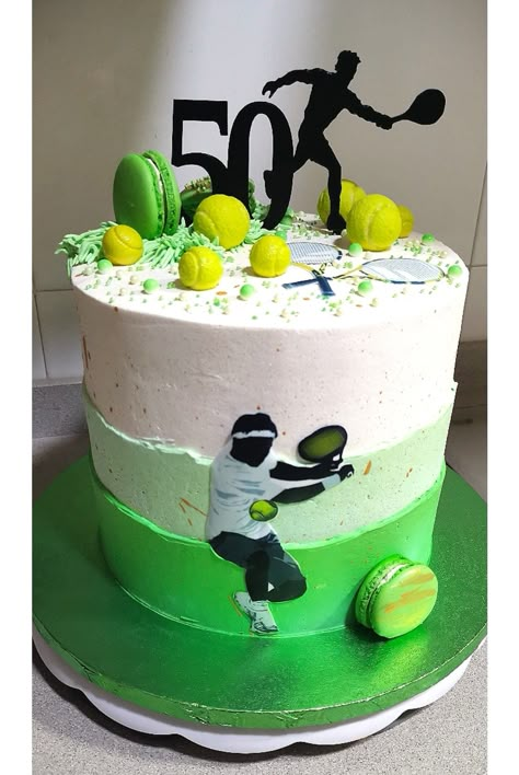 Tennis Birthday Cake For Men, Tennis Cakes Birthday, Tennis Cakes Ideas, Padel Cake Ideas, Padel Party Ideas, Tennis Cake Design, Tenis Cake Birthdays, Pickleball Birthday Cake, Pickleball Cake Ideas