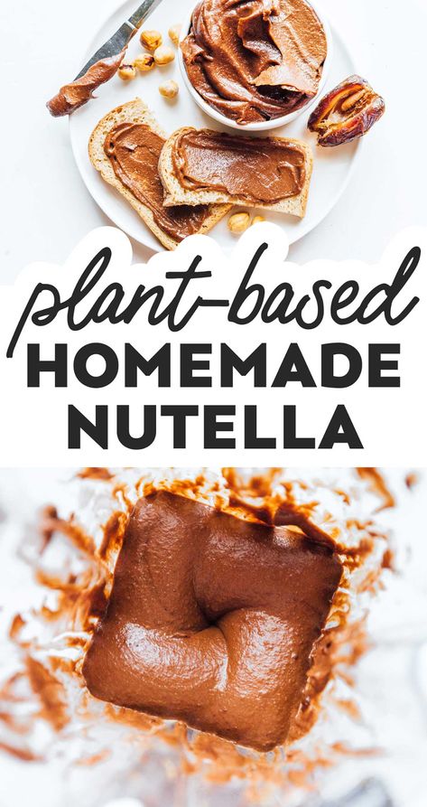 Childhood Snacks, Spreadable Butter, Hazelnut Recipes, Nutella Recipes Easy, Vegan Journey, Healthy Nutella, Vegan Spread, Vegetarian Christmas, Vegan Nutella