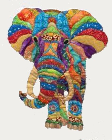 Elephant Paper Piecing, Elephant Quilts Pattern, Elephant Crafts, Elephant Quilt, African Quilts, Baby Quilt Patterns, Landscape Quilts, Animal Quilts, Paper Piecing Quilts