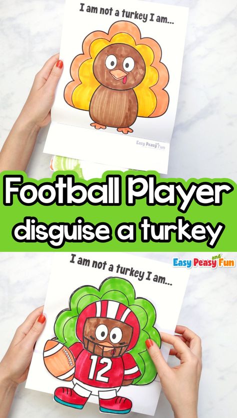 Disguise A Turkey Ninja Turtle, Turkey Disguise Template Printable, Football Turkey Disguise, Turkey Disguise Project Football Player, Disguise A Turkey Football Player, Easy Turkey Disguise Ideas, How To Disguise A Turkey, Disguise A Turkey Template, Turkey In Disguise Printable