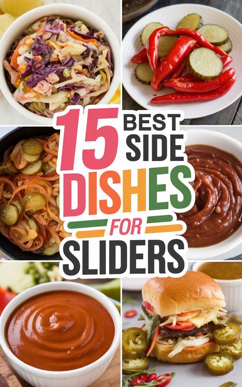 🍔🤤 Elevate your slider game with these mouthwatering side dish ideas! #sliders #sidedishes #yum Side Dishes For Sliders Dinners, Side Dishes For Sandwiches Parties, Slider Side Dishes, Side Dishes For Sliders, Sides For Sliders, Han And Cheese Sliders, What To Serve With Sliders, Sides For Hamburgers, Chicken Tenders Dinner