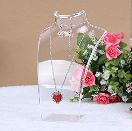 Puuli Necklace Pendant Earrings Ear Studs Padded Display Holder Stand Jewelry Chain Link 3D Easel Bust(Clear): Amazon.ca: Home & Kitchen Stand Jewelry, Jewelry Display Stand, Velvet Necklace, Necklace Storage, Ring Storage, Chain Dress, Necklace Stand, Jewelry Display Stands, Hanging Jewelry