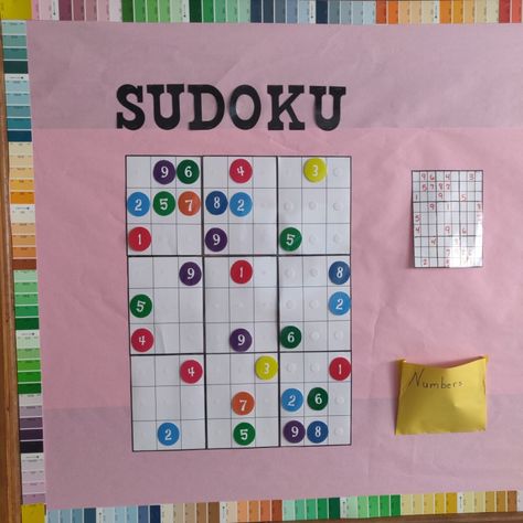 Sudoku Sudoku Bulletin Board, Interactive Bulletin Board, Secondary Education, Bulletin Boards, Bulletin Board, Mural, Gif, Education, Holiday Decor