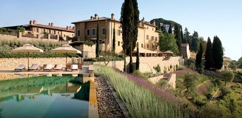 I want to go here! Hotels In Tuscany, Villa Toscana, Chateau Hotel, Rosewood Hotel, Italy Hotels, Toscana Italia, Thermal Spa, Under The Tuscan Sun, Travel Pins