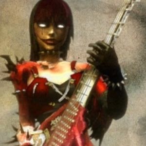 Judy Nails Guitar Hero, Guitar Hero Pfp, Red Alt Nails, Video Game Characters Female, Guitar Hero Characters, Guitar Hero Aesthetic, Video Game Pfp, Pfp Alt, Judy Nails