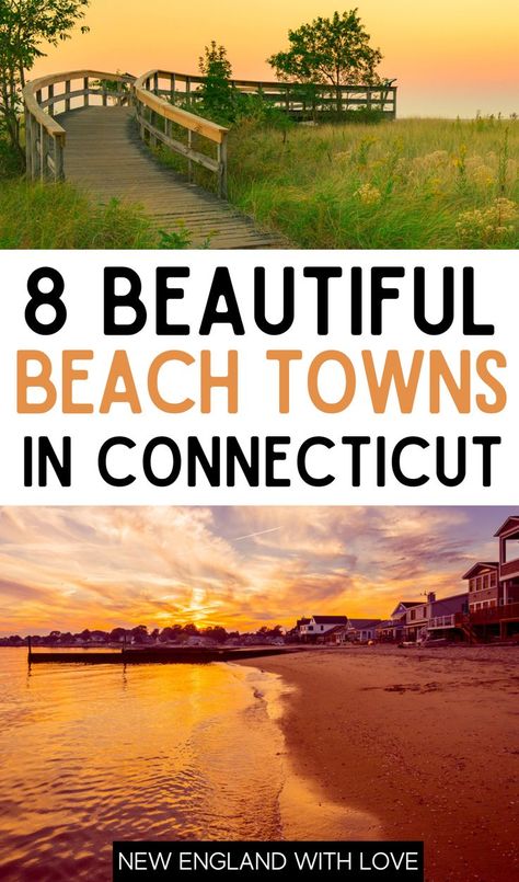 Whether you’re looking for fun summer things to do like swimming and sandcastle building, or you’re just wanting to spend a lovely day enjoying charming coastal Connecticut towns, you’ll find it here on this list of the best Connecticut beach towns! Fun Summer Things, Coastal Connecticut, Connecticut Coast, Visit Connecticut, New England Beach, New London Connecticut, Rhode Island Travel, Connecticut Travel, New England Coast