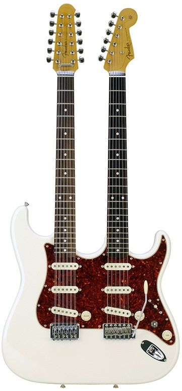 Fender Japan ST-W Stratocaster 12+6 doubleneck Guitar Pic, Famous Guitars, Fender Japan, Fender Strat, Music Equipment, Custom Electric Guitars, Guitar Pics, Unique Guitars, Guitar Gear