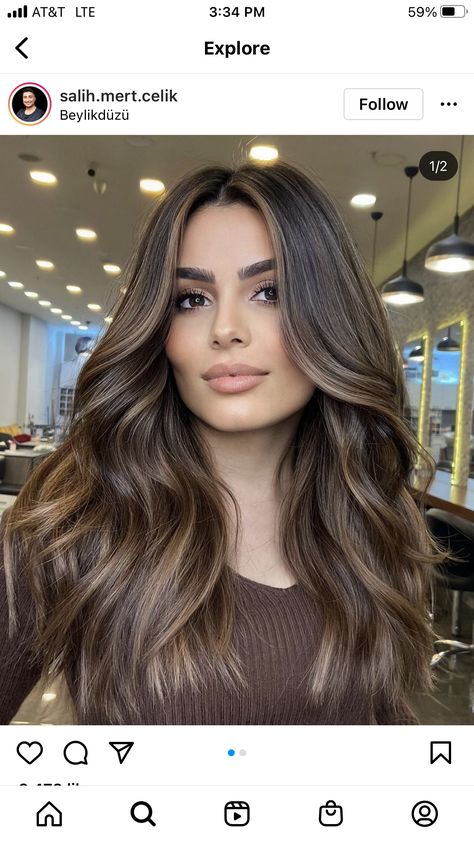 Cowboy Copper, Tan Skin Blonde Hair, Rambut Brunette, Mom Cut, Black Hair Balayage, Brown Hair Inspo, Brunette Hair With Highlights, Brunette Balayage Hair, Brown Hair Balayage