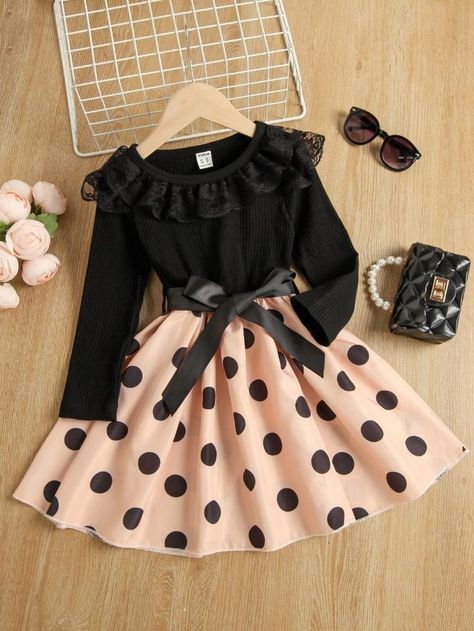 Poka Dot Dress, Shein Kids, African Print Dress Designs, Baby Frocks Designs, African Print Dress, Frock Design, Toddler Girl Dresses, Toddler Girl Outfits