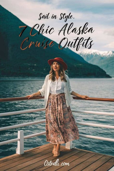 7 Chic Alaska Cruise Outfits for 2024: Sail in Style! Cruise Winter Outfits For Women, Cruise Outfits Cold Weather, Alaska Cruise Outfits August, Amalfi Coast Outfits, Alaska Outfits, Alaskan Cruise Outfits, Alaska Cruise Packing, Alaska Cruise Outfits, Viking Ocean Cruise