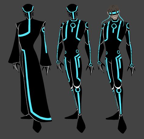 Blue Sci Fi Outfit, Sci Fi Clothing Concept Art Male, Tron Aesthetic Fashion, Sci Fi Formal Wear, Tron Character Design, Sci Fi Outfit Design, Futuristic Space Suit Concept Art, Sci Fi Suit Concept Art, Tron Clothing