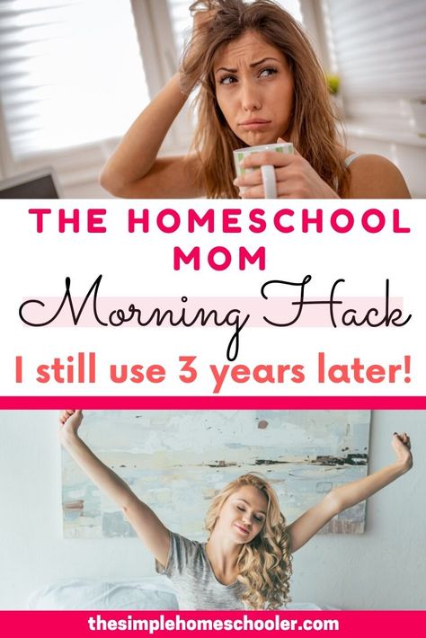 Busy Mom Planner, Homeschool Styles, Morning Hacks, Homeschool Hacks, Mom Uniform, Homeschool Tips, Pajamas All Day, Mom Planner, Homeschool Help