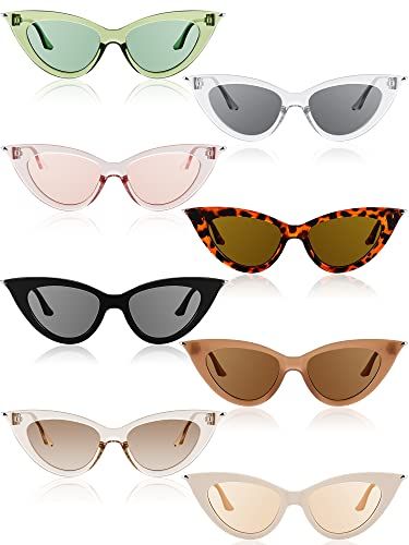 Sunglasses For Diamond Face Shape, Sunglasses For Party, Deck The Palms, Cat Eye Sunglasses Vintage, Sunglasses Colorful, Salty Blonde, Diamond Face Shape, Kid Parties, Halloween Costume Accessories