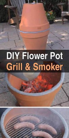 Diy Meat Smoker How To Build, Diy Meat Smoker, Homemade Smoker Plans, Build A Smoker, Diy Flower Pot, Diy Smoker, Smoker Plans, Rabbit Diy, Homemade Smoker