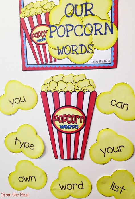 Editable Popcorn Word Wall $ Word Wall For Classroom, Classroom Word Wall Ideas, Popcorn Theme Classroom, Food Scrapbook, Word Wall Kindergarten, Sight Word Wall, Poetry Night, Word Wall Displays, Popcorn Words