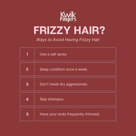 "I have frizzy hair! How do I fix it?" 🤔 Yes, we totally get it, and we all know the struggle all too well. 🤷🏽‍♀️ Why not try and follow these simple hair solutions we've got to help you deal with all that frizz? 😉 How To Have Non Frizzy Hair, Unfrizz Hair, How To Defrizz Hair, How To Get Rid Of Frizzy Hair Curls, How To Fix Frizzy Hair, Frizzy Straight Hair, How To Get Rid Of Frizzy Hair, Frizzy Hair Fix, Rid Of Frizzy Hair