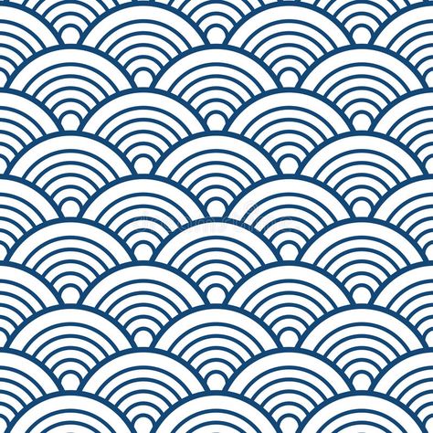 Indigo Navy Blue Traditional Wave Japanese Chinese Seigaiha Pattern Background vector illustration Wave Japanese, Japanese Background, Japanese Paper Lanterns, Indigo Pattern, Abstract Template, Vector Background Pattern, Wood Wallpaper, Japanese Patterns, Chinese Patterns