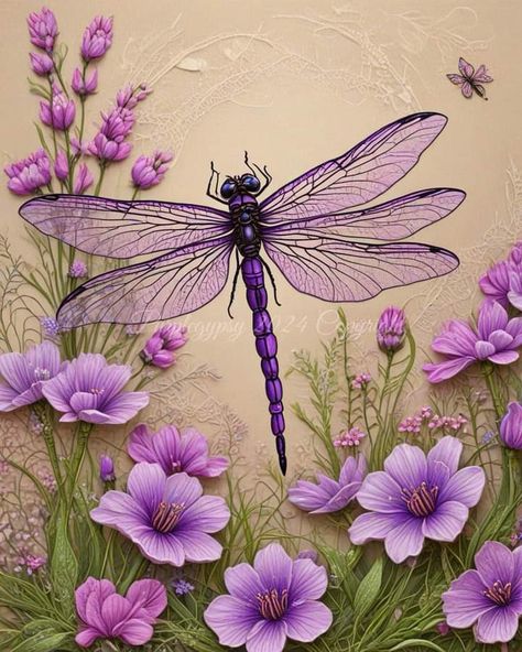 Purple Dragonfly Tattoo, Dragon Fly Drawing, Dragonfly Quotes, Pink Ribbon Tattoos, Dragonfly Wallpaper, Dragonfly Artwork, Dragonfly Drawing, Art Dragonfly, Fly Drawing