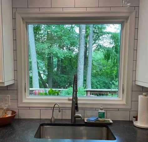 New Awning Window Brightens Kitchen | Pella of Philadelphia Kitchen Awning Window Over Sink, Awning Windows Kitchen, Kitchen Window Above Sink, Window Above Kitchen Sink, Window Over Kitchen Sink, Window Above Sink, Brighten Kitchen, Over Kitchen Sink, Above Kitchen Sink