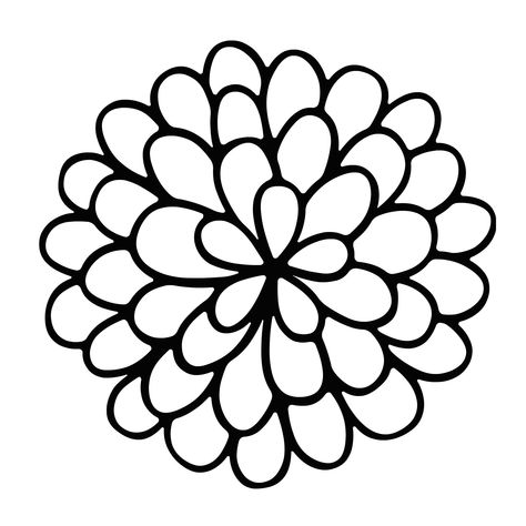 Marigold Coloring Pages - Best Coloring Pages For Kids Pretty Flower Drawing, Cute Flower Drawing, Simple Flower Drawing, Doodle Art For Beginners, Easy Flower Drawings, Pencil Drawings Of Flowers, Tree Drawings Pencil, Easy Drawings For Beginners, Flowers Easy