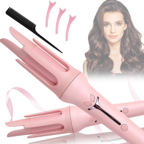 PRICES MAY VARY. 💋【Automatic Curling Iron】With advanced features and a stylish design,hair curling iron can automatically rotates to curl hair. Five combs design can tidy up and straighten your hair as the automatic hair curler works, making your hair wrap evenly around the heated wand for better curling results. The rotating curling iron is a best gift for girlfriend, mom, mother-in-law, grandmother, or any loved one with long hair. 💋【3 Temperature Adjustable】Automatic Curling Iron for long h Hair Waver Iron, Ceramic Hair Curler, Rotating Curling Iron, Automatic Curling Iron, Styling Wand, Automatic Hair Curler, Iron Hair, Curling Iron Hairstyles, Curling Hair With Wand