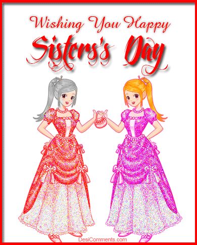 Happy Sister's Day Happy Sisters Day, Sister's Day, Happy Friendship Day Images, Sisters Day, Friendship Day Images, Happy Sisters, Sister Love Quotes, Mothers Day Gif, Sister Day