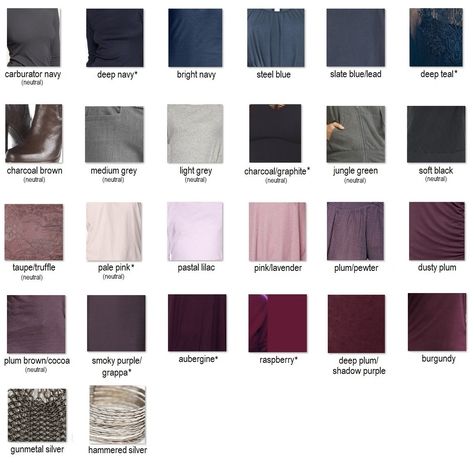 A wardrobe color scheme (dusky summer) - "Developing a Colour Palette for your Wardrobe" on Into-Mind http://into-mind.com/2013/05/23/developing-a-colour-palette-for-your-wardrobe/ Shaded Summer, Deep Summer, Dusky Summer, 5 Day Challenge, Soft Summer Palette, Soft Summer Color Palette, Soft Summer Colors, Summer Palette, True Summer