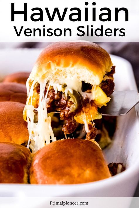 Venison Sliders Recipes, Venison Dip Recipes, Venison Breakfast Recipes, Venison Appetizer Recipes, Elk Sliders, Venison Appetizers, Venison Burger Recipes, Venison Sliders, Deer Recipes Venison