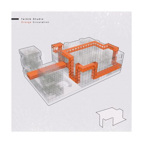 Hybrid building by tarkib studio Architecture Diagrams, Landscape Architecture Diagram, Form Architecture, Perspective Drawing Architecture, Conceptual Architecture, Architecture Concept Diagram, Concept Diagram, Architecture Graphics, Architecture Concept Drawings