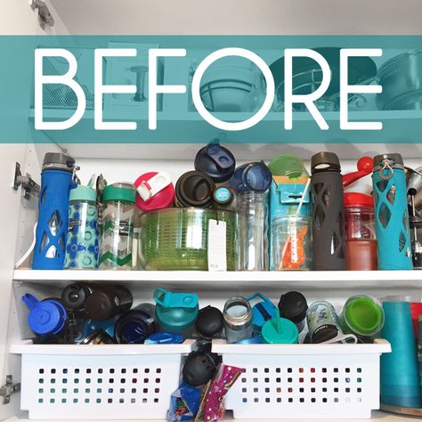 Shaker Bottle Storage, Storing Water Bottles, Water Bottle Organization, Mug Storage, Water Bottle Storage, Diy Water Bottle, Large Water Bottle, Blender Bottle, Best Water Bottle