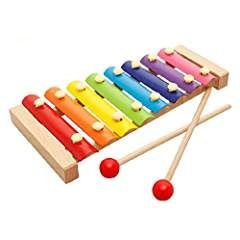 OFKP® Kids 8 Key Toddler Glockenspiel, Xylophone Wooden Xylophone, Kids Xylophone, Baby Musical Toys, Toy Instruments, Music Toys, Baby Music, Percussion Instruments, Musical Toys, Educational Baby Toys