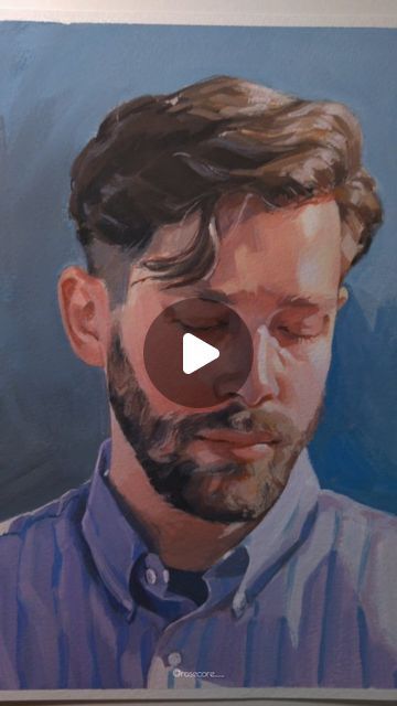 🥀 Rosalie on Instagram: "I loved the sunlight hitting the side of his face but because gouache dries on being a duller it was very challenging for me 
Gouache on paper 
#gouachecommissions 
#portraitcommission 
#gouacheportrait 
#gouachepainting 
#sunlight_art" Gouache Portrait Tutorial, Portrait Gouache, Gouache Portrait, Sunlight Art, Portrait Tutorial, Gouache Painting, Light Art, Pastel, On Instagram