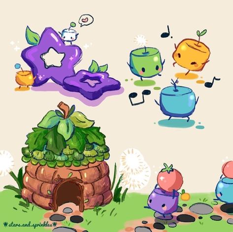 Stardew Valley Junimo Fanart, Junimo Stardew Valley Art, Stardew Valley Junimo Tattoo, Junimos Stardew Valley, Stardew Valley Winter, Stardew Valley Tattoo, Stardew Aesthetic, Junimo Stardew Valley, Stardew Art