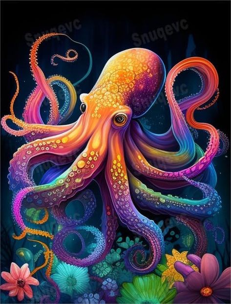 Amazon.com: Puzzles for Adults 300 Pieces, Ocean Painted Octopus Wooden Puzzle - Large Educational Puzzle Artwork for Adults -Challenging and Fun Activity - Home Decors Gifts : Toys & Games Painted Octopus, Puzzle Artwork, Octopus Tattoo, Puzzles For Adults, Octopus Art, Kraken, Sea Animals, Sea Creatures, Jellyfish