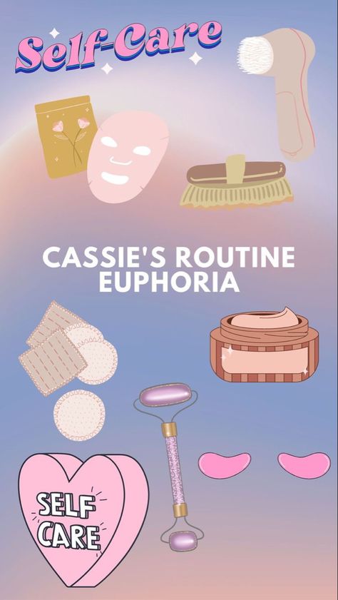 Self care, euphoria, Cassie from Euphoria Cassie Skincare Euphoria, Cassie 4 Am Routine, Cassie Euphoria Routine, Cassie Skincare, Cassie Ho, Cassie Skins, Glass Skin, Self Care Routine, Favorite Products