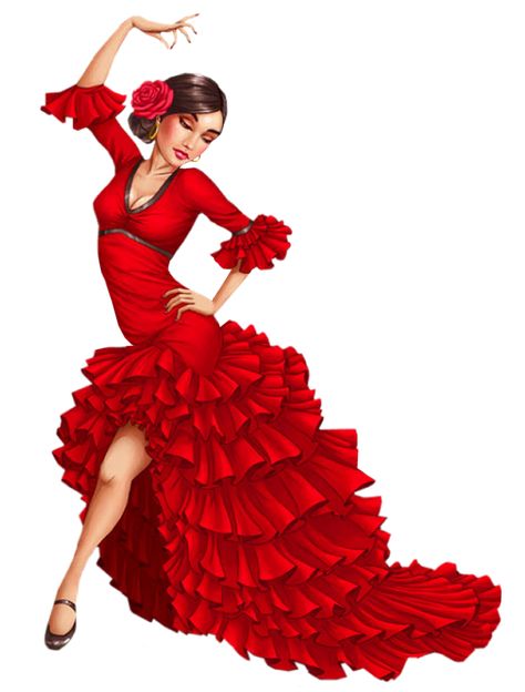 Spanish Dress Flamenco, Ballroom Outfit, Profile Picture Cartoon, Picture Cartoon, Dress Clipart, Bts Style, Dance Picture Poses, Spanish Dance, Spanish Dress