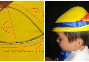 Pinocchio Hat Template Invitaciones Infantiles E Ideas Para Celebrar Un Diy Sombrero, Disfraz Peter Pan, Pinocchio Costume, Shrek Costume, Soldier Costume, Hat Template, Disney Hats, Diy Costumes Kids, Theatre Costumes